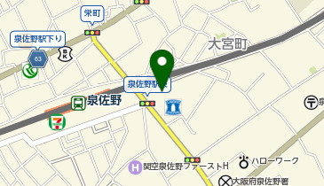 トラストパーク123泉佐野店第1の地図画像