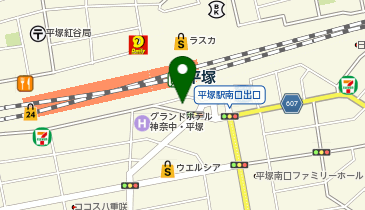 トラストパーク平塚八重咲町の地図画像