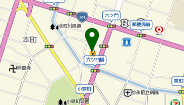 トラストパークくるめりあ六ツ門の地図画像