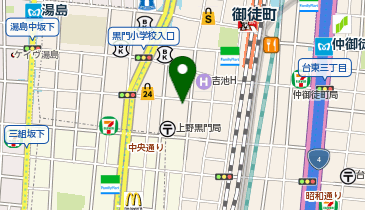トラストパーク上野3丁目スマートCPの地図画像