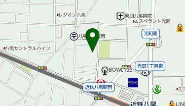 トラストパーク近鉄八尾駅前の地図画像