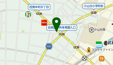 トラストパーク目黒本町5丁目の地図画像