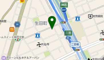 トラストパーク生田町3丁目の地図画像