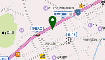 トラストパーク百年の湯の地図画像