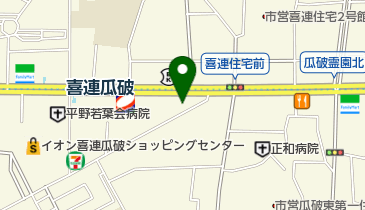 トラストパーク瓜破の地図画像