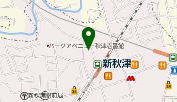 トラストパーク新秋津駅前の地図画像