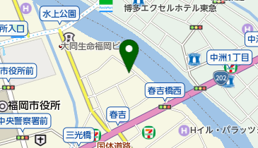 トラストパーク西中洲3の地図画像