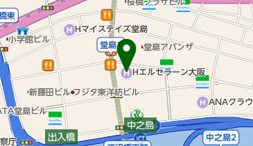 ホテルエルセラーン大阪の地図画像