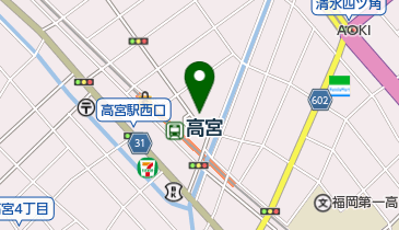 トラストパーク西鉄ストア高宮店の地図画像