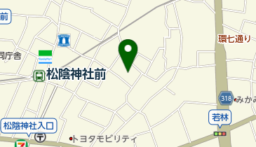 FINEパーキング若林第1の地図画像