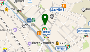 渋谷3丁目第1パーキングの地図画像