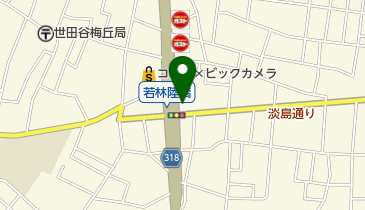 世田谷区若林パーキングの地図画像