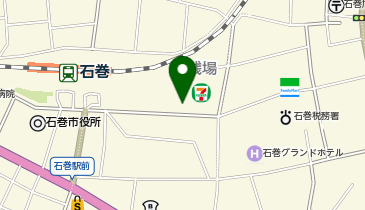 石巻駅前パーキングの地図画像