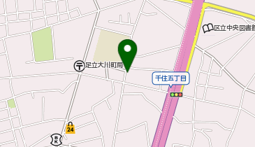 足立区千住大川町第2パーキングの地図画像