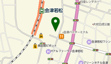 F開発 会津若松駅前駐車場の地図画像