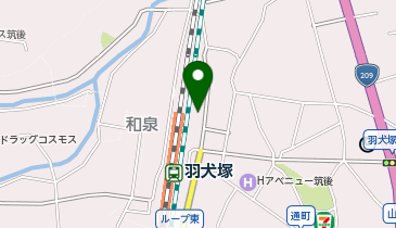 F開発 羽犬塚駅前駐車場の地図画像