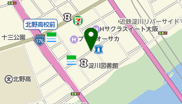 リパーク新北野の地図画像