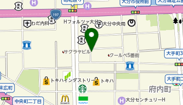 リパーク大分府内町の地図画像