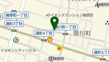 リパーク久留米蛍川の地図画像