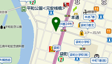 リパーク広島大手町2丁目第4の地図画像