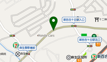 リパーク新百合ヶ丘万福寺の地図画像