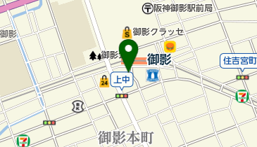 リパーク阪神御影駅前の地図画像