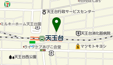 リパーク天王台駅前の地図画像