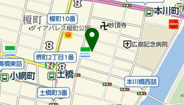 リパーク広島猫屋町第3の地図画像