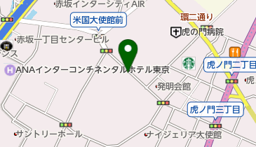 虎ノ門ツインビルディング駐車場の地図画像