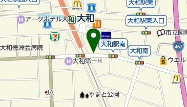 リパーク大和南1丁目の地図画像