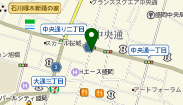 リパーク盛岡中央通2丁目の地図画像