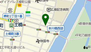 リパーク広島猫屋町第4の地図画像