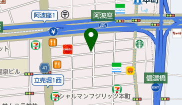リパーク阿波座第4の地図画像