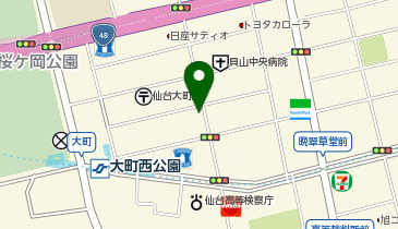リパーク仙台大町2丁目第3の地図画像