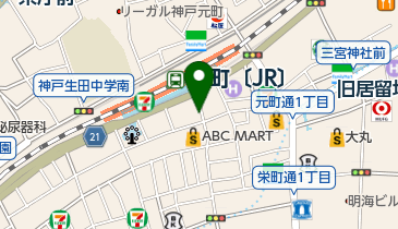 リパークワイド神戸元町通2丁目の地図画像