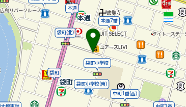 リパーク広島袋町第3の地図画像