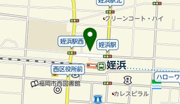リパーク姪浜駅北口の地図画像