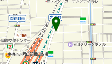 リパークワイド岡山岩田町の地図画像