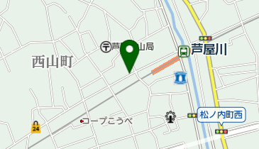 リパーク芦屋西山町の地図画像