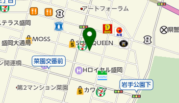 リパークワイド盛岡大通1丁目の地図画像