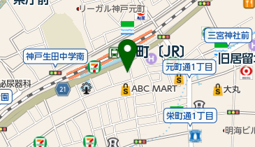 リパーク神戸元町通2丁目第2の地図画像