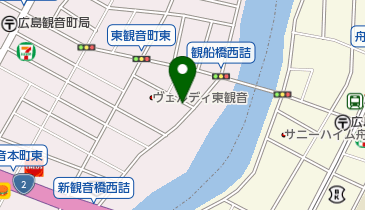 リパークワイド広島東観音町第2の地図画像