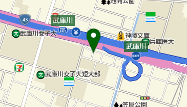 リパーク西宮池開町の地図画像