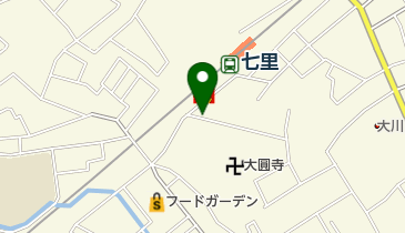リパーク七里駅前の地図画像