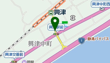 リパーク興津駅前の地図画像