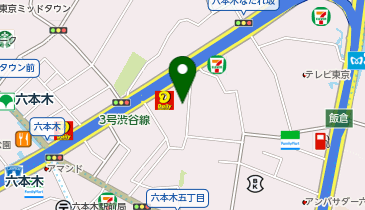 リパークTHE ROPPONGI TOKYOの地図画像