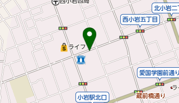 西小岩4丁目の地図画像