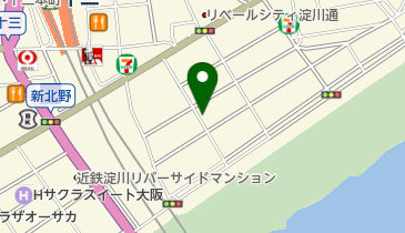 リパーク十三東1丁目の地図画像