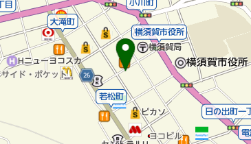 リパーク横須賀大滝町2丁目の地図画像