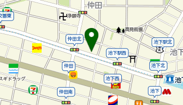 リパーク仲田2丁目の地図画像